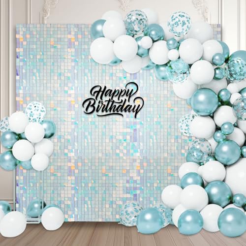 36 Stück bunte blaue schimmernde Wandhintergründe, quadratische Pailletten-Fotohintergründe, Glitzer-Wandhintergrund für Geburtstage, Hochzeiten, Halloween, Verlobungen 36 Stück bunte blaue schimmernde Wandhintergründe, quadratische Pailletten-Fotohintergründe, Glitzer-Wandhintergrund für Geburtstage, Hochzeiten, Halloween, Verlobungen von ZEBMOON