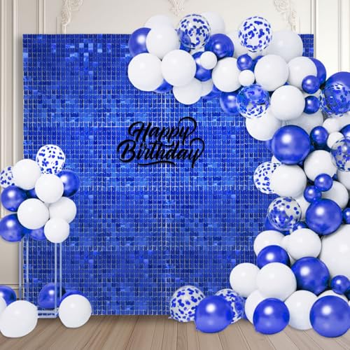 Schimmernder Wandhintergrund, quadratisch, blau, Pailletten-Foto-Hintergründe, Glitzer-Wandhintergrund für Geburtstage, Hochzeiten, Abschlussfeiern, Verlobungen, Babypartys Schimmernder Wandhintergrund, quadratisch, blau, Pailletten-Foto-Hintergründe, Glitzer-Wandhintergrund für Geburtstage, Hochzeiten, Abschlussfeiern, Verlobungen, Babypartys von ZEBMOON