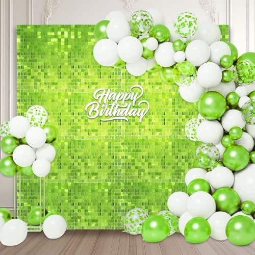 Schimmernder Wandhintergrund, quadratisch, grün, Pailletten-Foto-Hintergründe, Glitzer-Wandhintergrund für Geburtstage, Hochzeiten, Abschlussfeiern, Verlobungen, Babypartys Schimmernder Wandhintergrund, quadratisch, grün, Pailletten-Foto-Hintergründe, Glitzer-Wandhintergrund für Geburtstage, Hochzeiten, Abschlussfeiern, Verlobungen, Babypartys von ZEBMOON