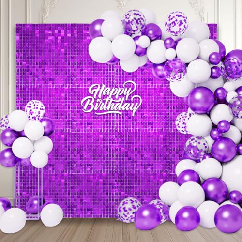 Schimmernder Wandhintergrund, quadratisch, lila, Pailletten-Fotohintergründe, Glitzer-Wandhintergrund für Geburtstage, Hochzeiten, Abschlussfeiern, Verlobungen, Babypartys Schimmernder Wandhintergrund, quadratisch, lila, Pailletten-Fotohintergründe, Glitzer-Wandhintergrund für Geburtstage, Hochzeiten, Abschlussfeiern, Verlobungen, Babypartys von ZEBMOON