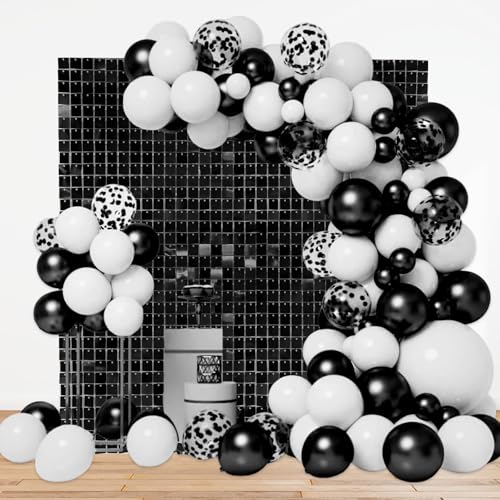 Schimmernder Wandhintergrund, quadratisch, schwarze Pailletten, Foto-Hintergründe, Glitzer-Wandhintergrund für Geburtstage, Hochzeiten, Abschlussfeiern, Verlobungen, Babypartys Schimmernder Wandhintergrund, quadratisch, schwarze Pailletten, Foto-Hintergründe, Glitzer-Wandhintergrund für Geburtstage, Hochzeiten, Abschlussfeiern, Verlobungen, Babypartys von ZEBMOON