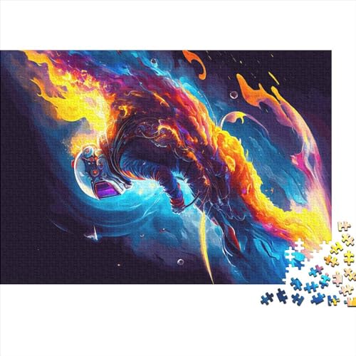 1000 Teile Puzzles Astro Skating Holzpuzzles Anspruchsvolles Spiel Quadratische Puzzles für Erwachsene und Kinder 1000 Stück (75 x 50 cm) von ZEBWAY