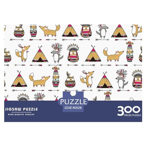 300 Teile kreative Puzzles für Kinder, rechteckiges Puzzle, Lernspielzeug, Geschenk für Kinder und Erwachsene, 300 Stück (40 x 28 cm) von ZEBWAY
