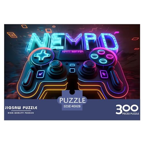 300-teiliges Puzzle für Erwachsene, Neonspiel, Holzpuzzle, Familienunterhaltungsspielzeug, 300 Stück (40 x 28 cm) von ZEBWAY