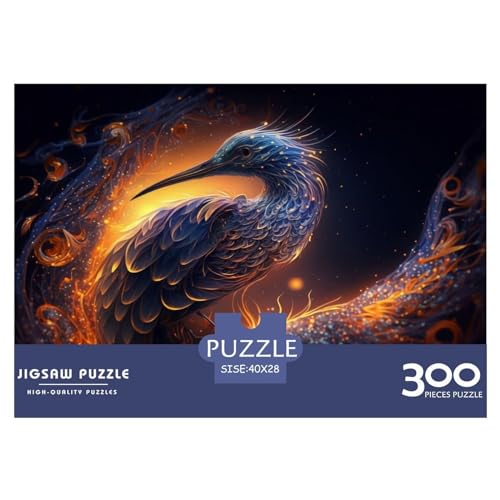 300-teiliges Puzzle für Erwachsene, Tierreiher-Puzzlesets für die Familie, Holzpuzzle, Gehirn-Herausforderungspuzzle, 300 Teile (40 x 28 cm) von ZEBWAY