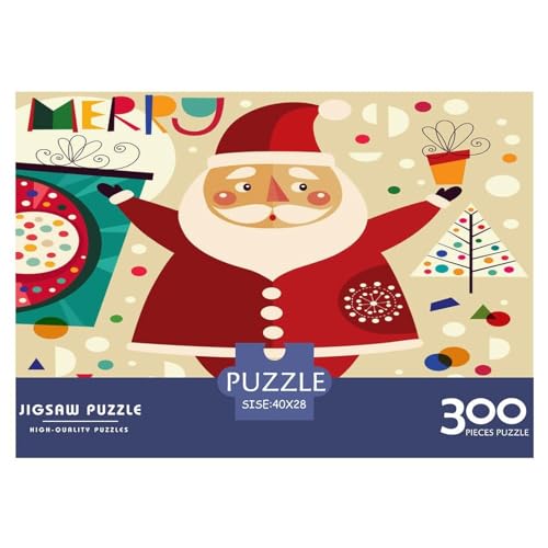 300-teiliges Puzzle für Kinder, Weihnachtspuzzle für Erwachsene, Holzpuzzle, Lernspiel für Erwachsene, 300 Teile (40 x 28 cm) von ZEBWAY