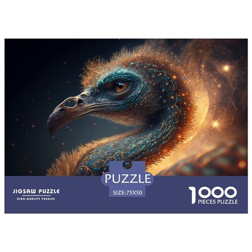Emu Holzpuzzle für Erwachsene, 1000 Teile, rechteckiges Puzzle, Geschenke für Erwachsene, Spiel, 1000 Teile (75 x 50 cm) von ZEBWAY