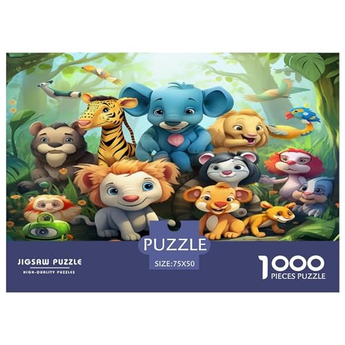 Kinder-Cartoon. Puzzles 1000 Teile für Erwachsene Puzzles für Erwachsene 1000 Teile Puzzle Lernspiele 1000 Teile (75 x 50 cm) von ZEBWAY