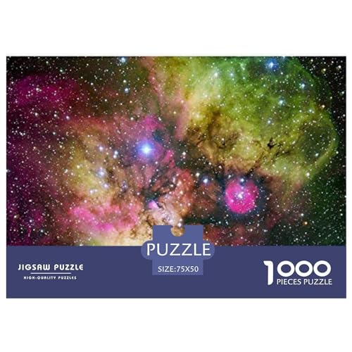 Puzzle für Erwachsene, 1000 Teile, Galaxy-Puzzle, kreatives rechteckiges Puzzle, Dekomprimierungsspiel, 1000 Teile (75 x 50 cm) von ZEBWAY