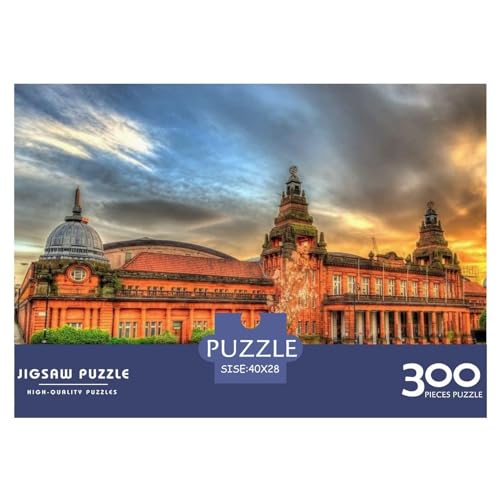 Puzzle für Erwachsene, 300 Teile, Glasgow-Puzzle, kreatives rechteckiges Puzzle, Dekomprimierungsspiel, 300 Teile (40 x 28 cm) von ZEBWAY