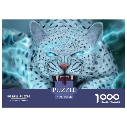 Puzzle für Erwachsene, Lightning Jaguar, 1000 Teile, Holzpuzzle für Kinder ab 12 Jahren, anspruchsvolles Spiel, 1000 Teile (75 x 50 cm) von ZEBWAY