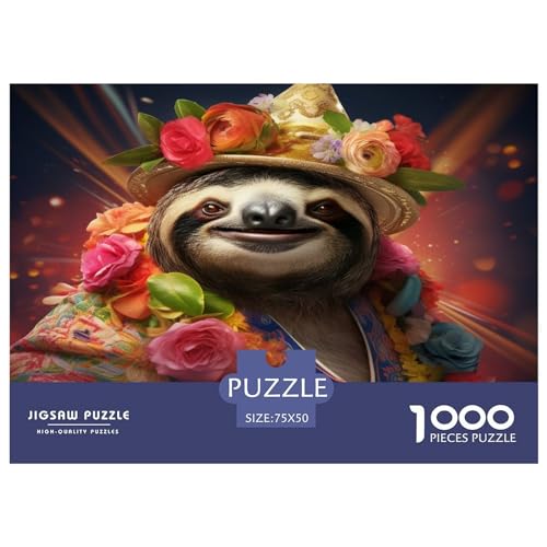 .Puzzle mit Blumentieren, 1000 Teile für Erwachsene, Puzzle für Erwachsene, 1000 Teile, Lernspiele, 1000 Teile (75 x 50 cm) von ZEBWAY