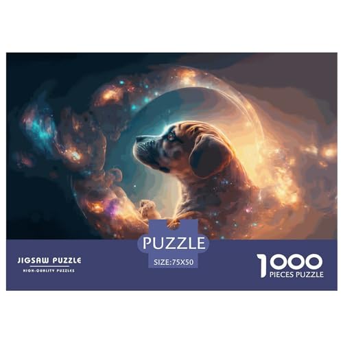 Puzzles 1000 Teile für Erwachsene Geistertier Beagle Puzzles für Erwachsene 1000 Teile (75x50cm) von ZEBWAY