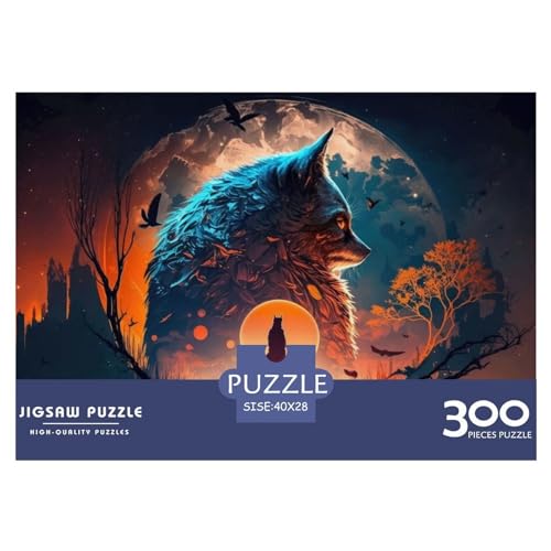 Puzzles 300 Teile für Erwachsene, Fantasielandschaftspuzzle, Holzbrettpuzzles, Familiendekoration, 300 Teile (40 x 28 cm) von ZEBWAY