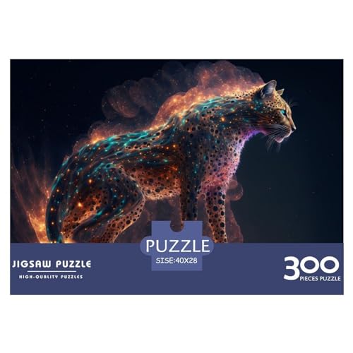 Puzzles 300 Teile für Erwachsene, Jaguar-Puzzle, Holzbrettpuzzles, Familiendekoration, 300 Teile (40 x 28 cm) von ZEBWAY
