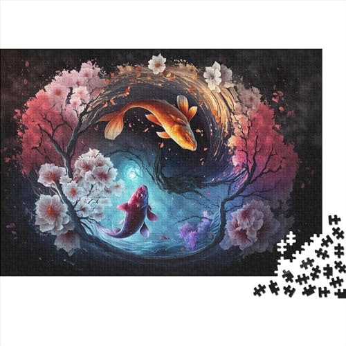 Puzzles für Erwachsene, 1000 Teile, Eine Yin- und Yang-Reise, Puzzle, herausforderndes Spiel, Denksportaufgaben, 1000 Teile (75 x 50 cm) von ZEBWAY