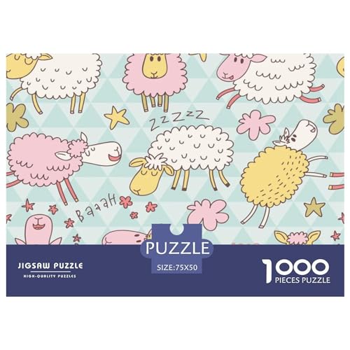 Puzzles für Erwachsene, 1000 Teile, Kinderpuzzles für Erwachsene, Holzbrettpuzzles, lustiges Geschenk, 1000 Teile (75 x 50 cm) von ZEBWAY