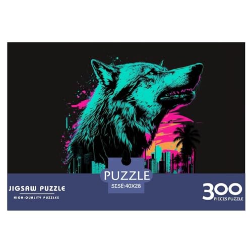 Puzzles für Erwachsene, 300 Teile, Fuchs-Geschenk, Holzbrettpuzzles für Erwachsene, lustig, 300 Teile (40 x 28 cm) von ZEBWAY