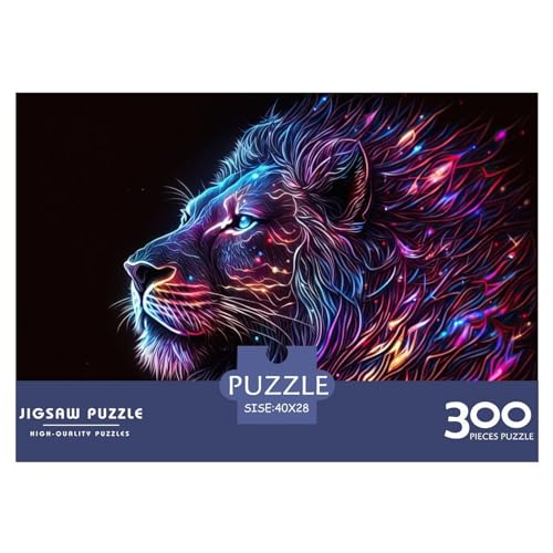Tiere Holzpuzzle für Erwachsene, 300 Teile, rechteckiges Puzzle, Geschenke für Erwachsene, Spiel 300 Teile (40 x 28 cm) von ZEBWAY