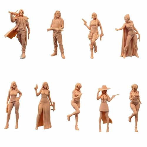 ZEDACAKAI (9 Stück 1/64 Figur Anime Mädchen mit Pistole männlicher Ritter mit Pistole Modell Miniaturszene GK muss selbst gefärbt werden ZEDACAKAI (9 Stück 1/64 Figur Anime Mädchen mit Pistole männlicher Ritter mit Pistole Modell Miniaturszene GK muss selbst gefärbt werden von ZEDACAKAI