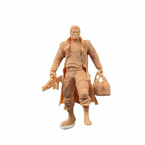 ZEDACAKAI 1/72 Figur Mann und Frau stehend mit Pistole, Miniatur-Sandtisch, Bösewichtszene, weiß, muss selbst gefärbt werden, Nr. 5 von ZEDACAKAI