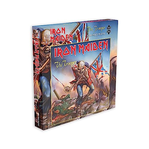 ZEE COMPANY Iron Maiden Jigsaw Puzzle The Trooper Cover Nue offiziell Blau 1000 Piece von ZEE PRODUCTIONS