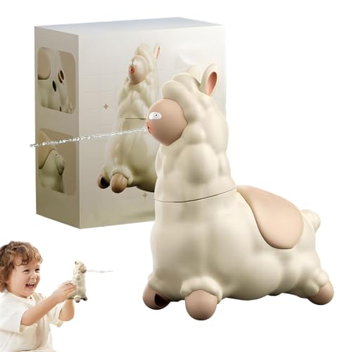 Spitting Llama Water Toy, Alpaca Interactive Water Sprayer, Push to Animal Shaped Water Sprayer, 45° Head Turning for Indoor and Outdoor Summer Cooling Fun (1Pc) von ZEID