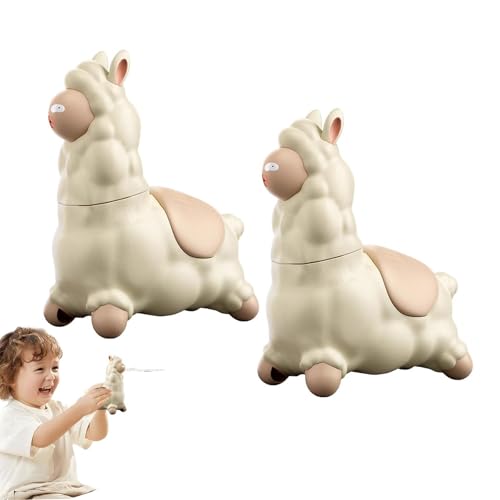 Spitting Llama Water Toy, Alpaca Interactive Water Sprayer, Push to Animal Shaped Water Sprayer, 45° Head Turning for Indoor and Outdoor Summer Cooling Fun (2Pcs) von ZEID