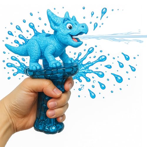 ZELAITE Dinosaurier Wasserpistole für Kinder, Wasserspritzpistole Spielzeug 6-8 Meter für Jungen und Mädchen Erwachsene Dino Spritzpistole Wasser Water Gun für Party Garten Schwimmbad Strand (B) von ZELAITE
