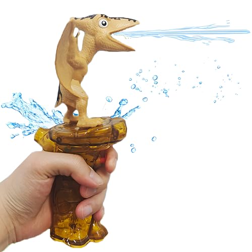 ZELAITE Dinosaurier Wasserpistole für Kinder, Wasserspritzpistole Spielzeug 6-8 Meter für Jungen und Mädchen Erwachsene Dino Spritzpistole Wasser Water Gun für Party Garten Schwimmbad Strand (D) von ZELAITE