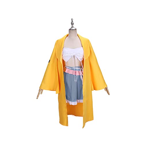 ZENAHA Angie Yonaga Cosplay Kostüm Kleid Gelbe Jacke Rock -Outfit -Mantel Set,S-Yellow ZENAHA Angie Yonaga Cosplay Kostüm Kleid Gelbe Jacke Rock -Outfit -Mantel Set,S-Yellow von ZENAHA