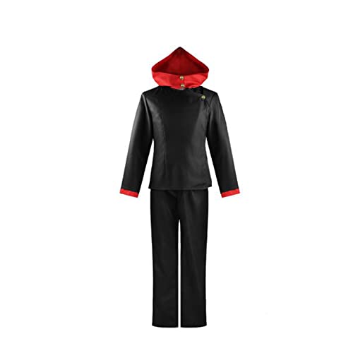 ZENAHA Itadori Yuji Cosplay Kostüm Mit Kapuze -Hose Uniformanzug Outfit,S-Black ZENAHA Itadori Yuji Cosplay Kostüm Mit Kapuze -Hose Uniformanzug Outfit,S-Black von ZENAHA