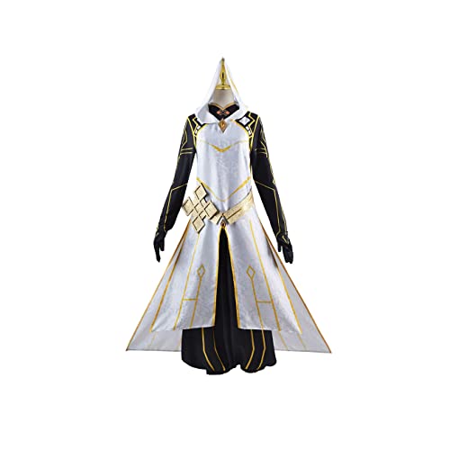 ZENAHA Spiel Zhongli Cosplay Kostüm Kleid Morax Uniform Halloween Karneval Outfit,Set-3XL von ZENAHA