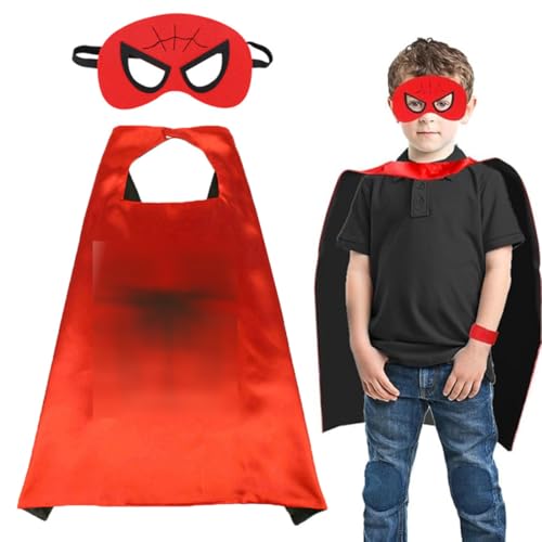 ZENQARI Capes Rot und Masken für Kinder, Superheld Cape und Maske, Kostüme Verkleiden sich Spielzeug für Kinder Jungen Mädchen Geburtstag Party Favors ZENQARI Capes Rot und Masken für Kinder, Superheld Cape und Maske, Kostüme Verkleiden sich Spielzeug für Kinder Jungen Mädchen Geburtstag Party Favors von ZENQARI