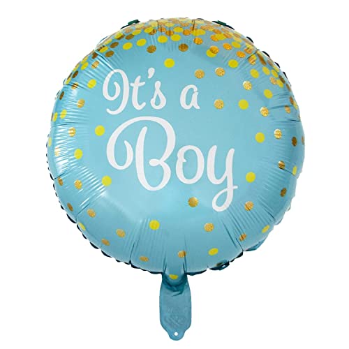 ZENZERO® - BALLONS SET IT'S BOY OR GIRL - Gender Reveal Party - Baby Shower Dekoration - 1 Packung mit 6 Stück (inkl. einem Ballon aus Mylar) - Packung ("IT'S A BOY!") von ZENZERO
