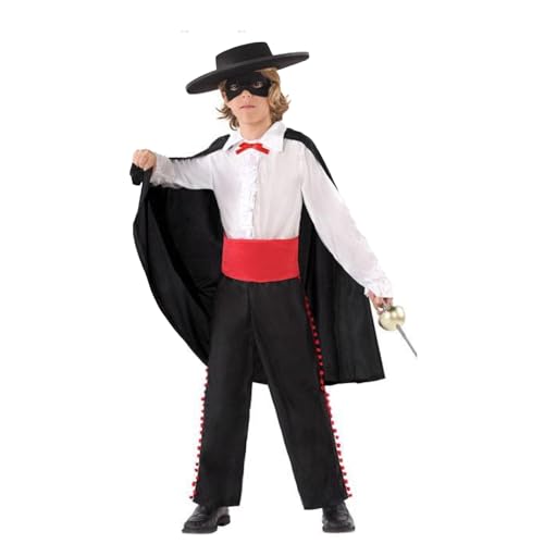 ZENZERO® - Kostüm für Partys - Karneval - HALLOWEEN - PARTY - Kleid Verschiedene Muster - Verschiedene Größen erhältlich - Kleid für Mädchen und Jungen - 1 Anzug (5-6 Jahre, CABALLERO) von ZENZERO