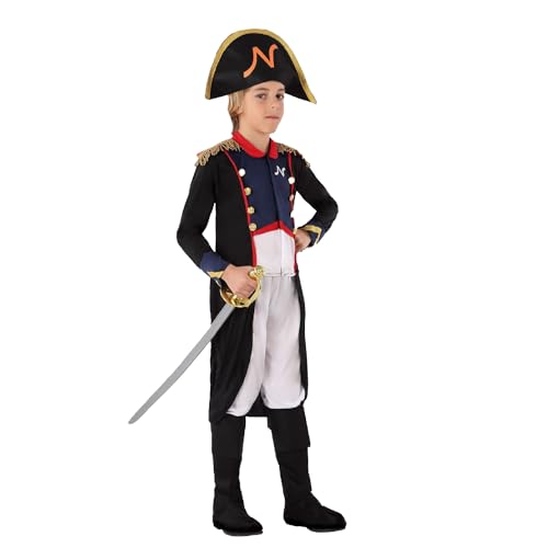 ZENZERO® - Kostüm für Partys - Karneval - HALLOWEEN - PARTY - Kleid Verschiedene Muster - Verschiedene Größen erhältlich - Kleid für Mädchen und Jungen - 1 Anzug (5-6 Jahre, Napoleon) von ZENZERO