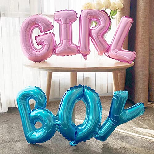 ZENZERO® - Set Luftballons für Party IT'S BOY OR GIRL - Gender Reveal Party - Babyparty Dekoration - 1 Packung mit 17 Stück (inkl. einem Ballon aus Mylar) von ZENZERO