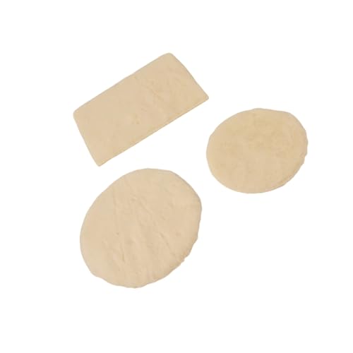 3vieces Weiche Plüsch Teppich Für Miniaturpuppenhausmöbel Kinder Spielhaus Bodenmatte Figur Szene Display Dekoration Doll Haus Plüsch Teppich von ZEPFJHE