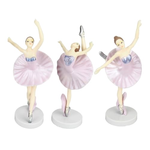 Ballett-Mädchen-Kuchendekorationen, Ballerinas, Kuchendekorationen für Mädchen, Prinzessin, Hochzeit, Geburtstag, Feiern, 3 Stück Ballett-Mädchen-Kuchendekorationen, Ballerinas, Kuchendekorationen für Mädchen, Prinzessin, Hochzeit, Geburtstag, Feiern, 3 Stück von ZEPFJHE