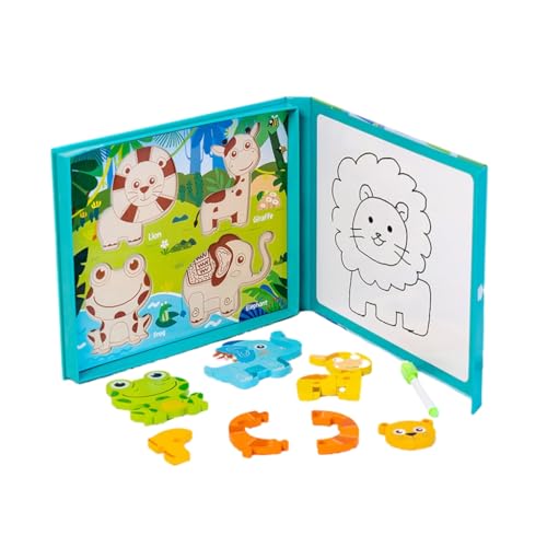 Cartoon Puzzle Holzform Puzzle Spielzeug für Kinder Zeichenbrett Spielzeug für Kind Feinmotorik Spielzeug Kindergarten Kinder von ZEPFJHE