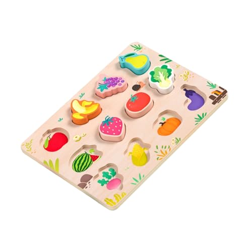 Für Kinder im Alter von 3–6 Jahren, Gemüse, Tiere, Fahrzeug, Obst-Puzzle, Lernblock-Spielzeug Für Kinder im Alter von 3–6 Jahren, Gemüse, Tiere, Fahrzeug, Obst-Puzzle, Lernblock-Spielzeug von ZEPFJHE