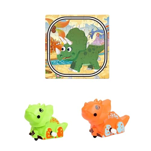 Kinder Dinosaurier Puzzle Track Spielzeug Set Interaktives Aufziehauto Spiel für Kinder Kleinkind Dinosaurier Windup Auto und Track Kinder Dinosaurier Puzzle Track Spielzeug Set Interaktives Aufziehauto Spiel für Kinder Kleinkind Dinosaurier Windup Auto und Track von ZEPFJHE