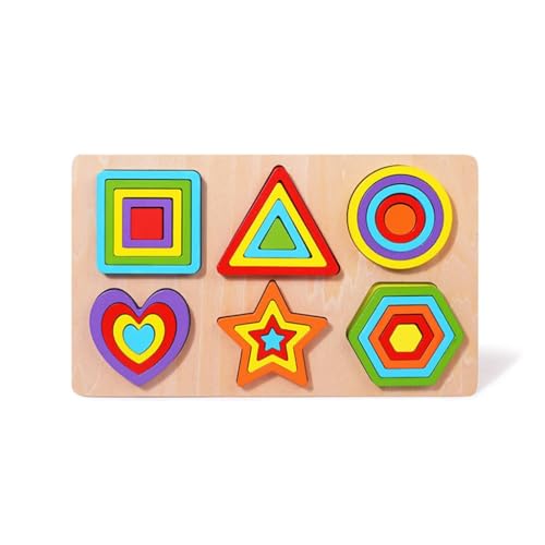 Kinder Formpassendes Spielzeug Lernen frühes pädagogisches Spielzeug Puzzle Spielzeug Hand-Augen-Koordinationstraining Spielzeug für die Schule von ZEPFJHE