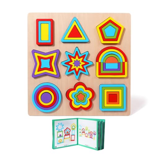 Kinder Formpassendes Spielzeug Lernen frühes pädagogisches Spielzeug Puzzle Spielzeug Hand-Augen-Koordinationstraining Spielzeug für die Schule von ZEPFJHE