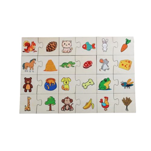 Kleinkind Karten-Matching-Spiel Kognitiver Truck Obst Tier Set Puzzle Baby Kinder Kognitive Früherziehungspuzzle von ZEPFJHE