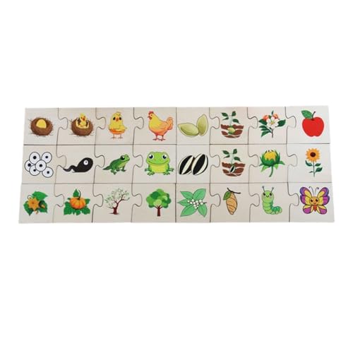 Kleinkind Karten-Matching-Spiel Kognitiver Truck Obst Tier Set Puzzle Baby Kinder Kognitive Früherziehungspuzzle von ZEPFJHE