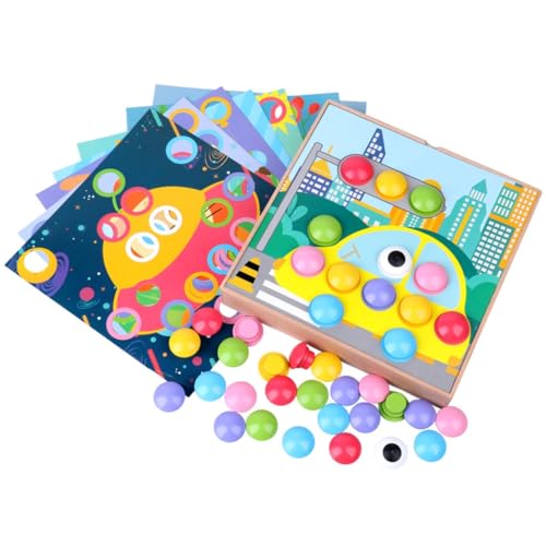 Pilz Puzzle Spielzeug Cartoon Puzzle Form Kognition Spielzeug Frühes Lernen Feinmotorisches Spielzeug für von ZEPFJHE