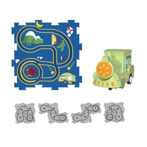 Track Assembling Puzzle Adventure Set für Jungen/Mädchen Geburtstagsgeschenke Realistische Strecke Weihnachten Thema Zug von ZEPFJHE
