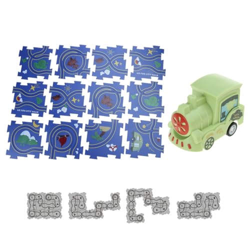 Track Assembling Puzzle Adventure Set für Jungen/Mädchen Geburtstagsgeschenke Realistische Strecke Weihnachten Thema Zug von ZEPFJHE